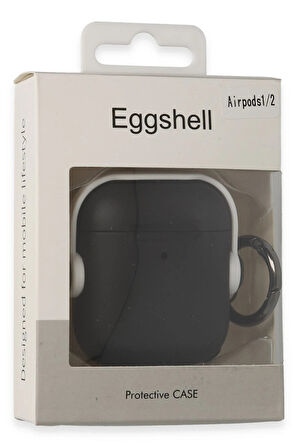 Airpods 2 (2.nesil) Cool Kılıf - Siyah-Kırmızı-(5796)