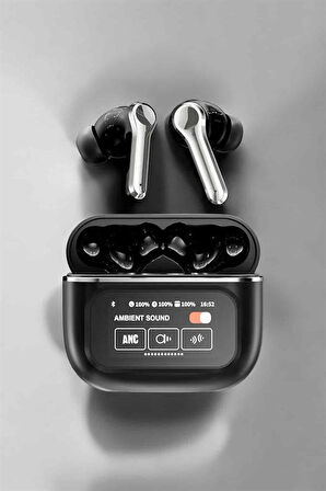 Yeni Nesil Bluetooth Kulaklık Ekranlı Yüksek Ses Kaliteli Uzun Şarj Süreli