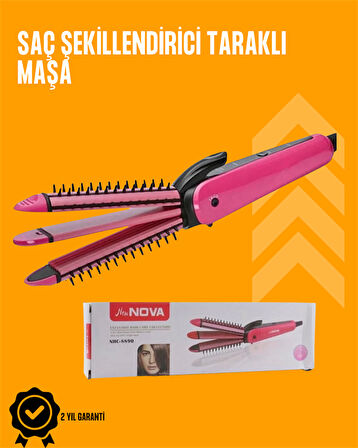 Fön İşlemine Uyumlu Sabitleyici Saç Tarağı