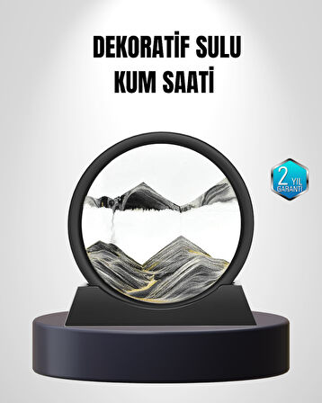 Zarif Cam Kum Saati – Ofis Ev ve Raf Dekoru için Estetik Tasarım
