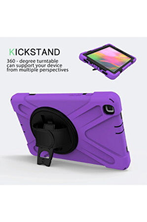 Samsung Galaxy T290 Tab A 8 Kılıf Amazing Tablet Kapak - Mor-(5796)