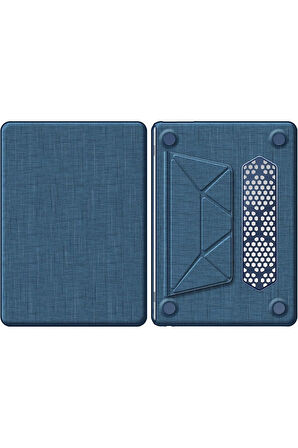 Macbook Pro 16 2021 Macbook Kumaş Kapak - Lacivert-(5796)