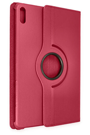 Huawei MatePad Air 11.5 Kılıf 360 Tablet Deri Kılıf - Pembe-(5796)
