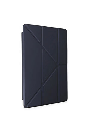 iPad Pro 12.9 (2021) Kılıf Kalemlikli Mars Tablet Kılıfı - Lacivert-(5796)