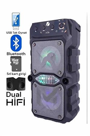 Ses Bombası Kablosuz Bluetooth Hoparlör Çift Çıkışlı Yüksek Ses Kaliteli Ho