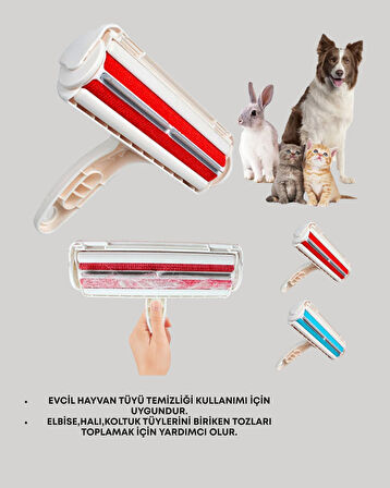 Hazneli Kedi Köpek Tüy Temizleyici – Halı Koltuk ve Kıyafet