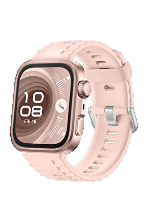 Huawei Fit 4 Nova Silikon Kordon - Pembe-(5796)