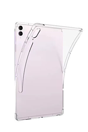 Samsung Galaxy Tab S10 FE Plus 13.1 Kılıf Anti Şeffaf Tablet Silikon - Şeffaf-(5