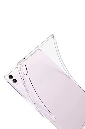 Samsung Galaxy Tab S10 FE Plus 13.1 Kılıf Anti Şeffaf Tablet Silikon - Şeffaf-(5