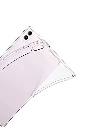 Samsung Galaxy Tab S10 FE Plus 13.1 Kılıf Anti Şeffaf Tablet Silikon - Şeffaf-(5