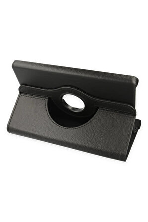 Samsung Galaxy X510 Tab S9 FE 11 Kılıf 360 Tablet Deri Kılıf - Siyah-(5796)