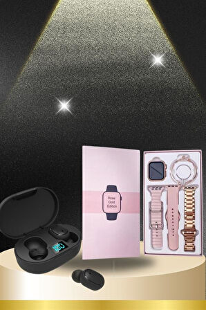 Nabız Ölçer Hediye Bileklikli Akıllı Saat ve Dijital Göstergeli Bluetooth Kula