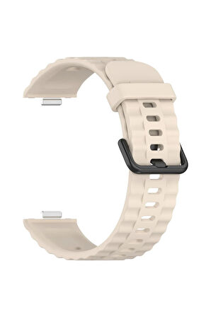 Huawei Watch Fit 3 Klasik Kordon - Bej-(5796)