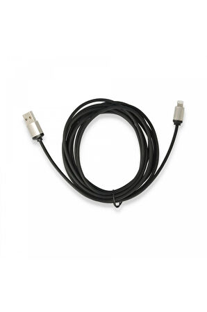 USB to Lightning 3m Kablo - Siyah-(5796)