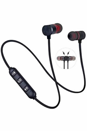 Bluetooth Bağlantılı Kablolu Mıknatıslı Sport Kulaklık