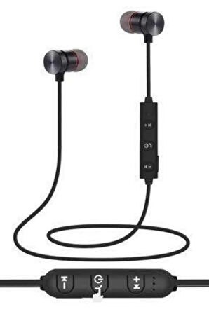 Bluetooth Bağlantılı Kablolu Mıknatıslı Sport Kulaklık