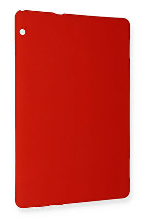 Huawei MediaPad T5 10 Kılıf Evo Tablet Silikon - Kırmızı-(5796)