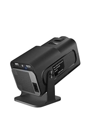 Projektör Siyah Android Taşınabilir Sinema Projeksiyon Wifi Destekli En Güncel S