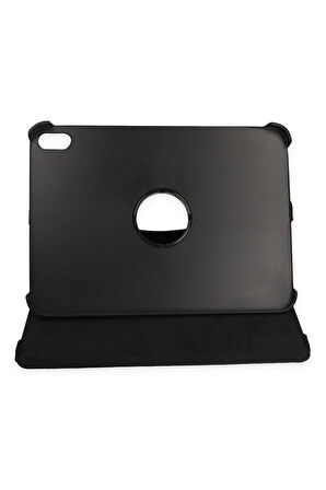 iPad 2022 10.9 (10.nesil) Kılıf 360 Tablet Deri Kılıf - Siyah-(5796)