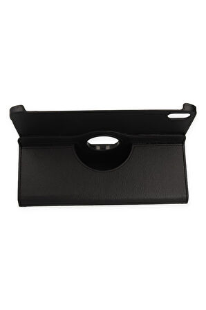 iPad 2022 10.9 (10.nesil) Kılıf 360 Tablet Deri Kılıf - Siyah-(5796)