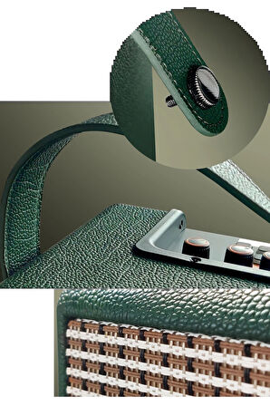 F31 50W Sürücülü 2 Adet Mikrofonlu BT 5.2 Kablosuz Hoparlör - Turuncu-(5796)