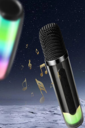 Pluse 7 Mikrofonlu RGB Kablosuz Hoparlör - Beyaz-(5796)