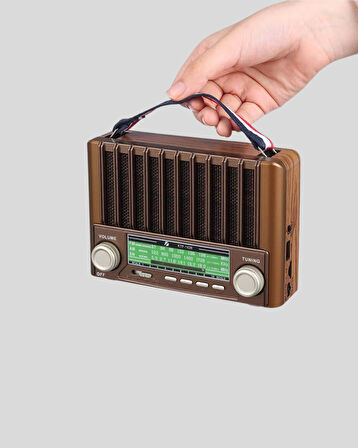 Solar Hoparlör Bluetooth FM AM SW Radyo Çok Fonksiyonlu Şarjlı