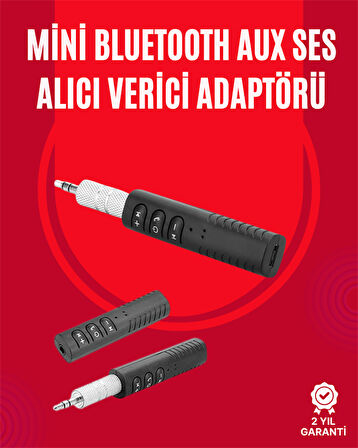 Taşınabilir Bluetooth Ses Alıcısı | 30 Dk Şarj 4 Saat Kullanım Geri Klipsli