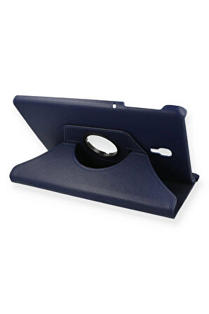 Samsung Galaxy T590 Tab A 10.5 Kılıf 360 Tablet Deri Kılıf - Lacivert-(5796)