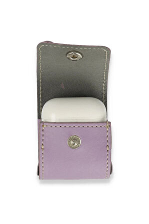 Airpods 2 (2.nesil) Askılı Kılıf - Lila-(5796)