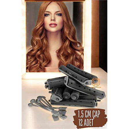 HSNET Bigudi Çubukları 1.5 CM 12 ADET
