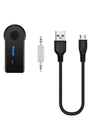 Bluetooth Araç Kiti Aux Çıkışlı Telefon Müzik Alıcı Tüm Cihazlara Uyumlu