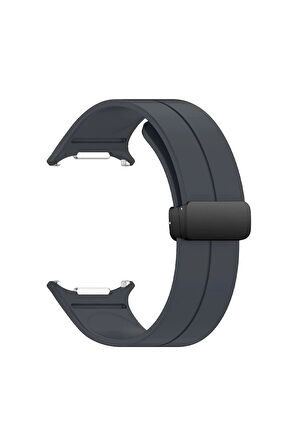 Watch 7 Ultra KR418 Tender Silikon Kordon - Gri-(5796)