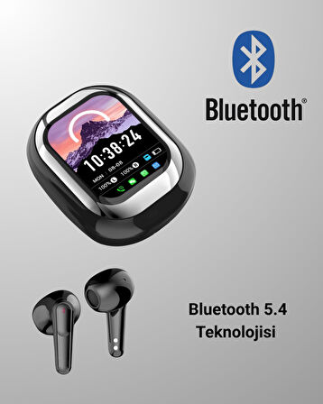 Kişiselleştirilebilir LED Ekranlı Bluetooth Kulaklık – Oyun & Müzik Modlu