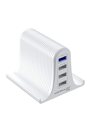 C52Q 4 USB 3.0 Quick Standlı Seyahat Şarj Cihazı-(5796)