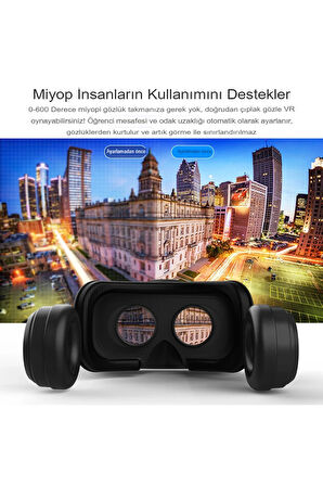 Shinecon SC-G04EA 3D Sanal Gerçeklik Gözlüğü - Siyah-(5796)
