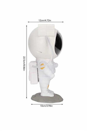 Projeksiyon Astronot Lamba Speaker Sevimli Astronot Bluetooth Hoparlör