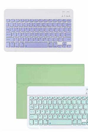 Android ve İOS Uyumlu Bluetooth Kablosuz Türkçe Q Klavye Renkli