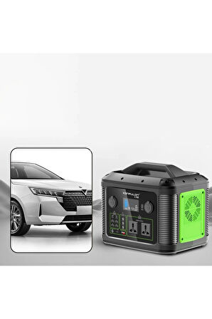 CN06 Powerbank 1200W 315.000 mAh Kamp Şarj 60W PD - Siyah-(5796)