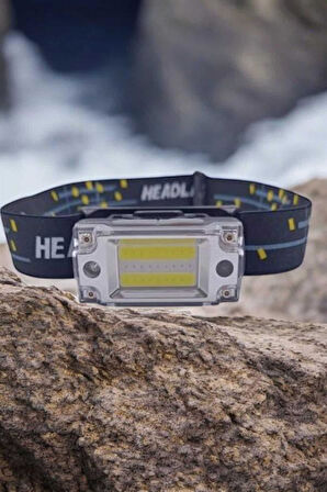 Kafa Lambası Led Fener Pratik Taşınabilir Ayarlanabilir USB Şarjlı