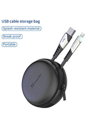 DC17 Lightning Kablo iphone Uyumlu 1M 2.4A - Kırmızı-(5796)