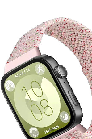 Huawei Fit 4 Star Kordon - Benekli Pudra-(5796)