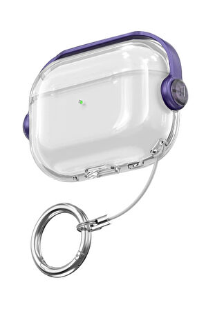 Airpods Pro 3 (3.nesil) Tema Kılıf - Mor-(5796)