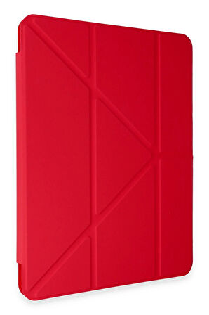 Xiaomi Pad 6 Kılıf Kalemlikli Mars Tablet Kılıfı - Kırmızı-(5796)