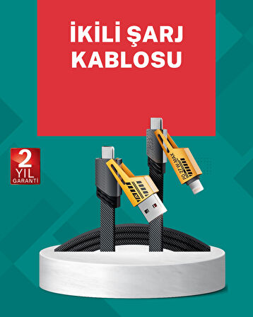 Akıllı Telefon Tablet Laptop Uyumlu 65W Güçlü Veri Kablosu