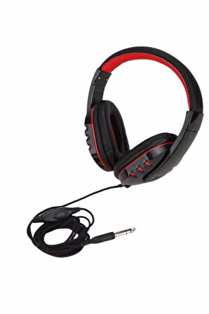 Oyuncu Kulaklığı Kulak Üstü Kablolu Stereo Mikrofonlu Yumuşak Kulak Yastığı