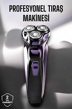 Profesyonel Şarjlı Saç ve Sakal Tıraş Makinesi Hassas Kesim