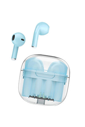 LS-09 Bluetooth 5.3 TWS Kablosuz Airpods Kulaklık - Mavi-(5796)