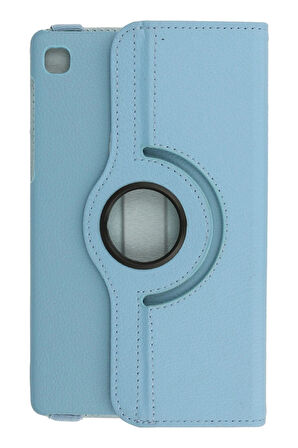 Samsung Galaxy T220 Tab A7 Lite 8.7 Kılıf 360 Tablet Deri Kılıf - Turkuaz-(5796)