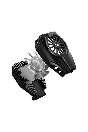 DL06 RGB Radyatör Telefon Soğutucu Fan - Siyah-(5796)